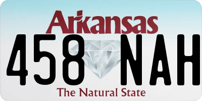 AR license plate 458NAH