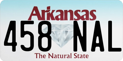 AR license plate 458NAL