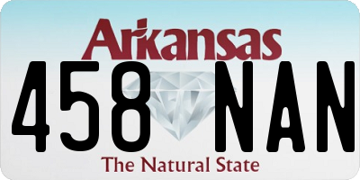 AR license plate 458NAN