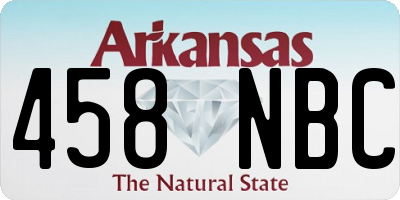 AR license plate 458NBC