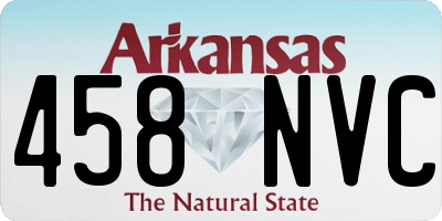 AR license plate 458NVC