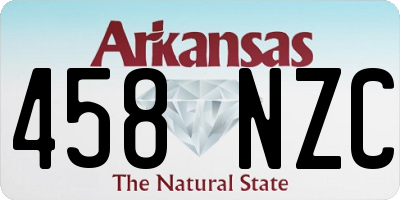 AR license plate 458NZC