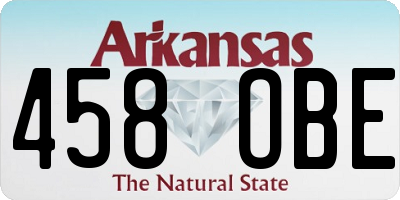 AR license plate 458OBE