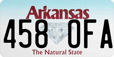 AR license plate 458OFA