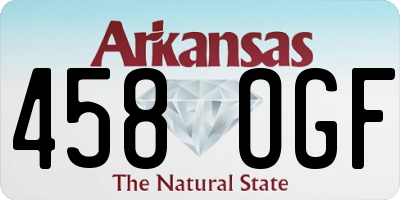 AR license plate 458OGF