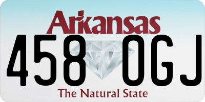 AR license plate 458OGJ