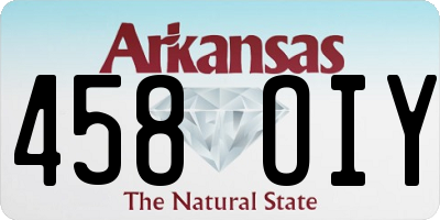 AR license plate 458OIY