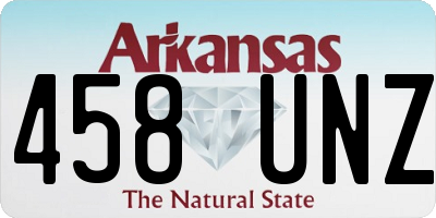 AR license plate 458UNZ