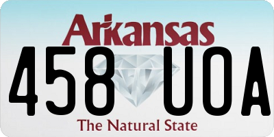 AR license plate 458UOA