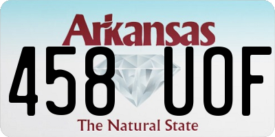 AR license plate 458UOF