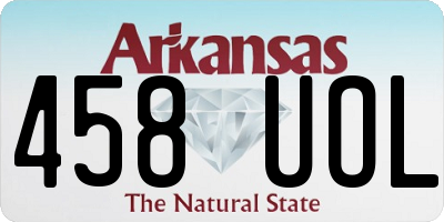 AR license plate 458UOL