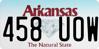AR license plate 458UOW
