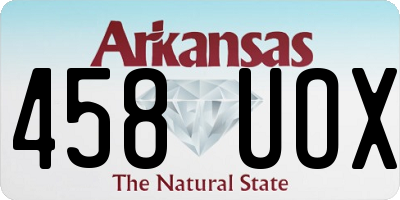 AR license plate 458UOX