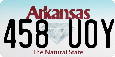 AR license plate 458UOY