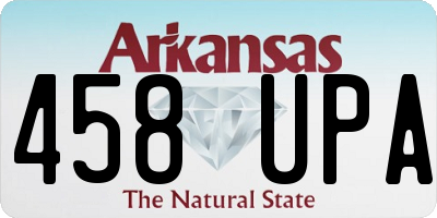 AR license plate 458UPA