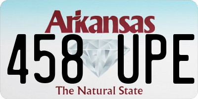 AR license plate 458UPE