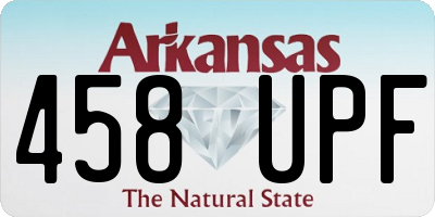 AR license plate 458UPF