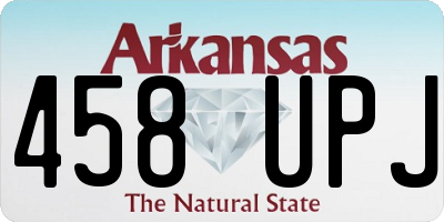 AR license plate 458UPJ