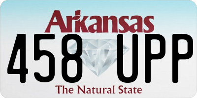 AR license plate 458UPP