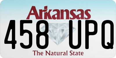 AR license plate 458UPQ