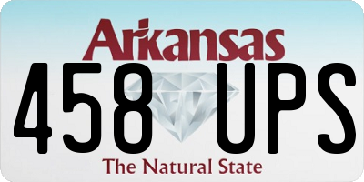 AR license plate 458UPS