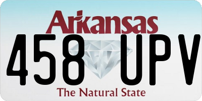 AR license plate 458UPV