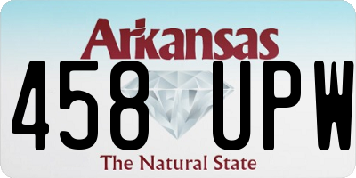 AR license plate 458UPW