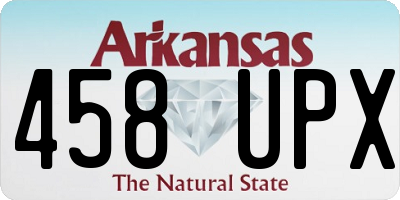 AR license plate 458UPX