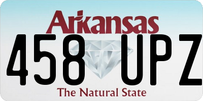 AR license plate 458UPZ