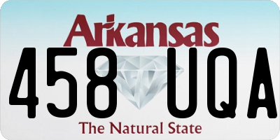 AR license plate 458UQA