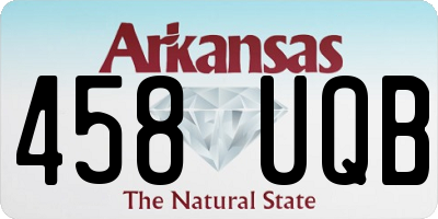 AR license plate 458UQB