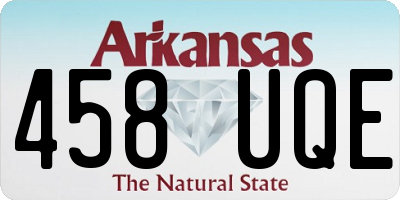 AR license plate 458UQE