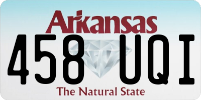 AR license plate 458UQI