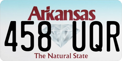 AR license plate 458UQR