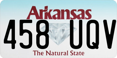 AR license plate 458UQV