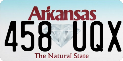 AR license plate 458UQX