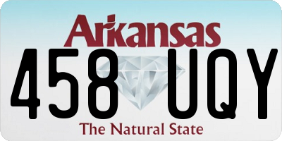 AR license plate 458UQY