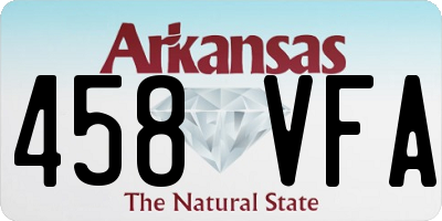 AR license plate 458VFA