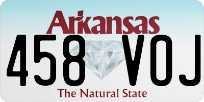AR license plate 458VOJ