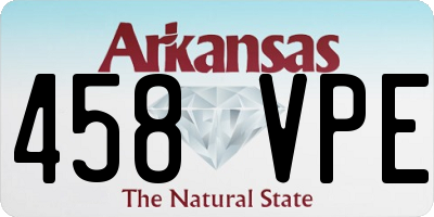 AR license plate 458VPE