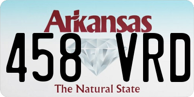 AR license plate 458VRD