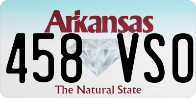 AR license plate 458VSO