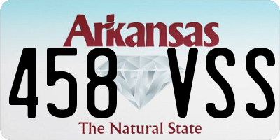 AR license plate 458VSS