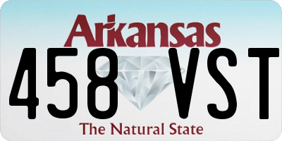AR license plate 458VST