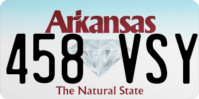 AR license plate 458VSY