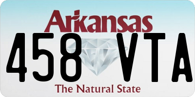 AR license plate 458VTA