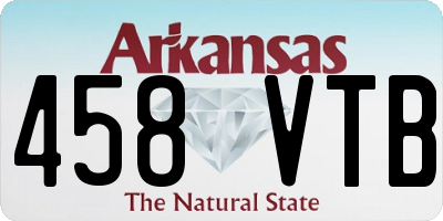 AR license plate 458VTB