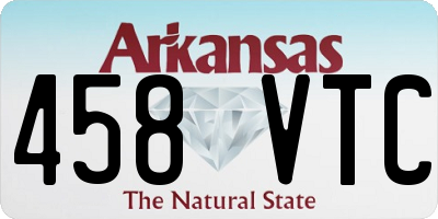 AR license plate 458VTC