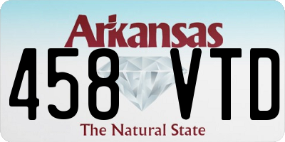 AR license plate 458VTD