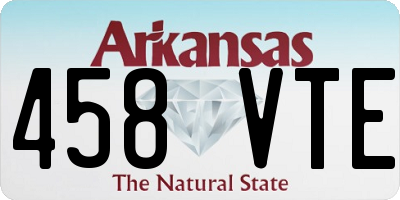 AR license plate 458VTE